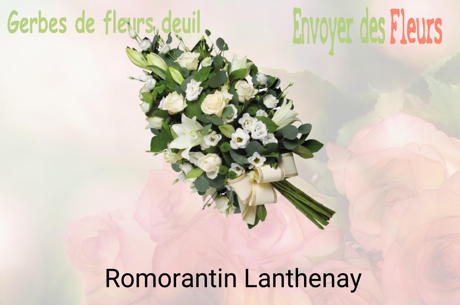 Gerbe de fleurs de deuil livrée à Romorantin-Lanthenay